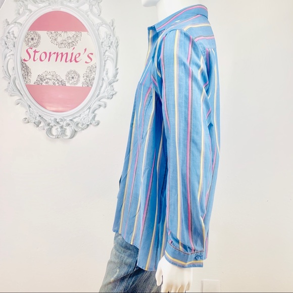 Vintage Levi’s/Striped Blue Yellow Pink White Gray - Picture 5 of 9